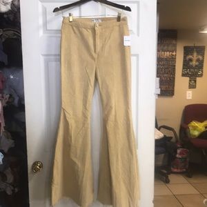 Free people wide leg flair corduroy